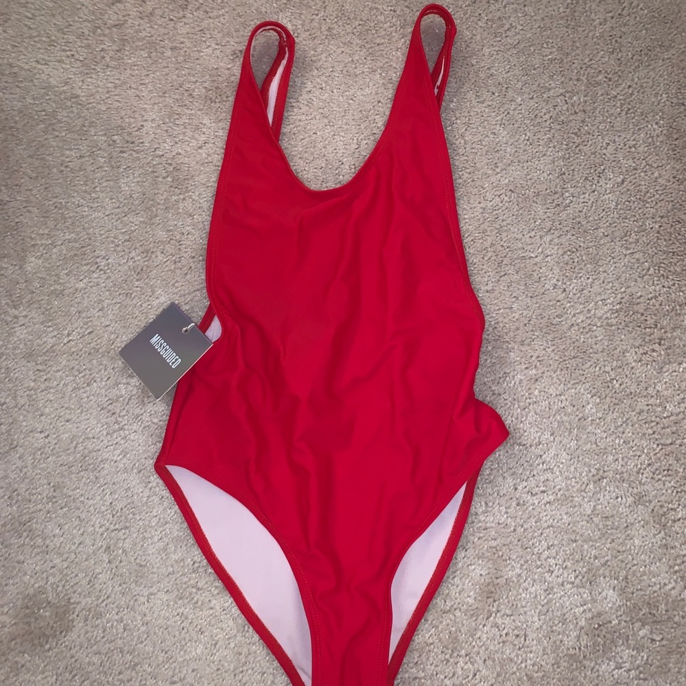 Misguided swimsuit red